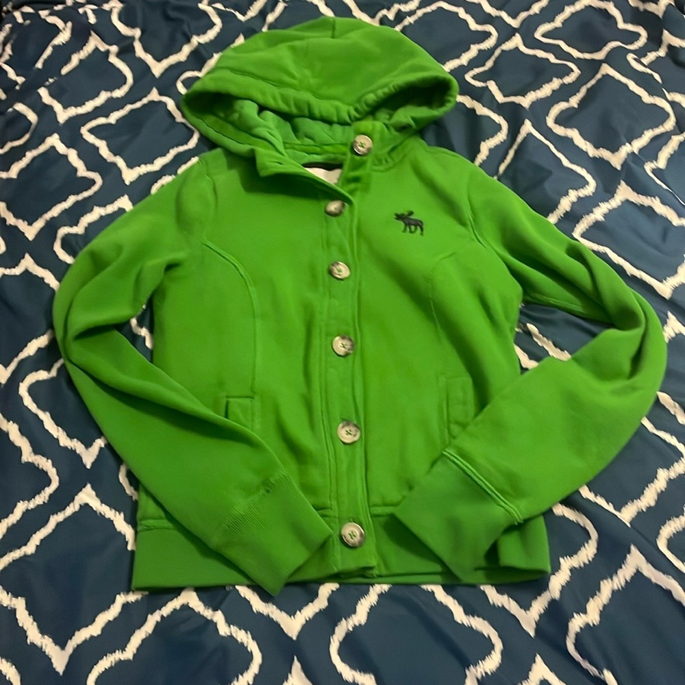 Abercrombie & Fitch small green jacket